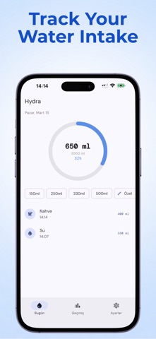 Hydra: Water Tracker, Reminder Screenshot 1 of 3