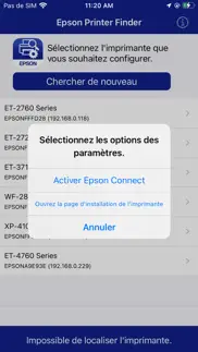 epson printer finder iPhone Captures Décran 1