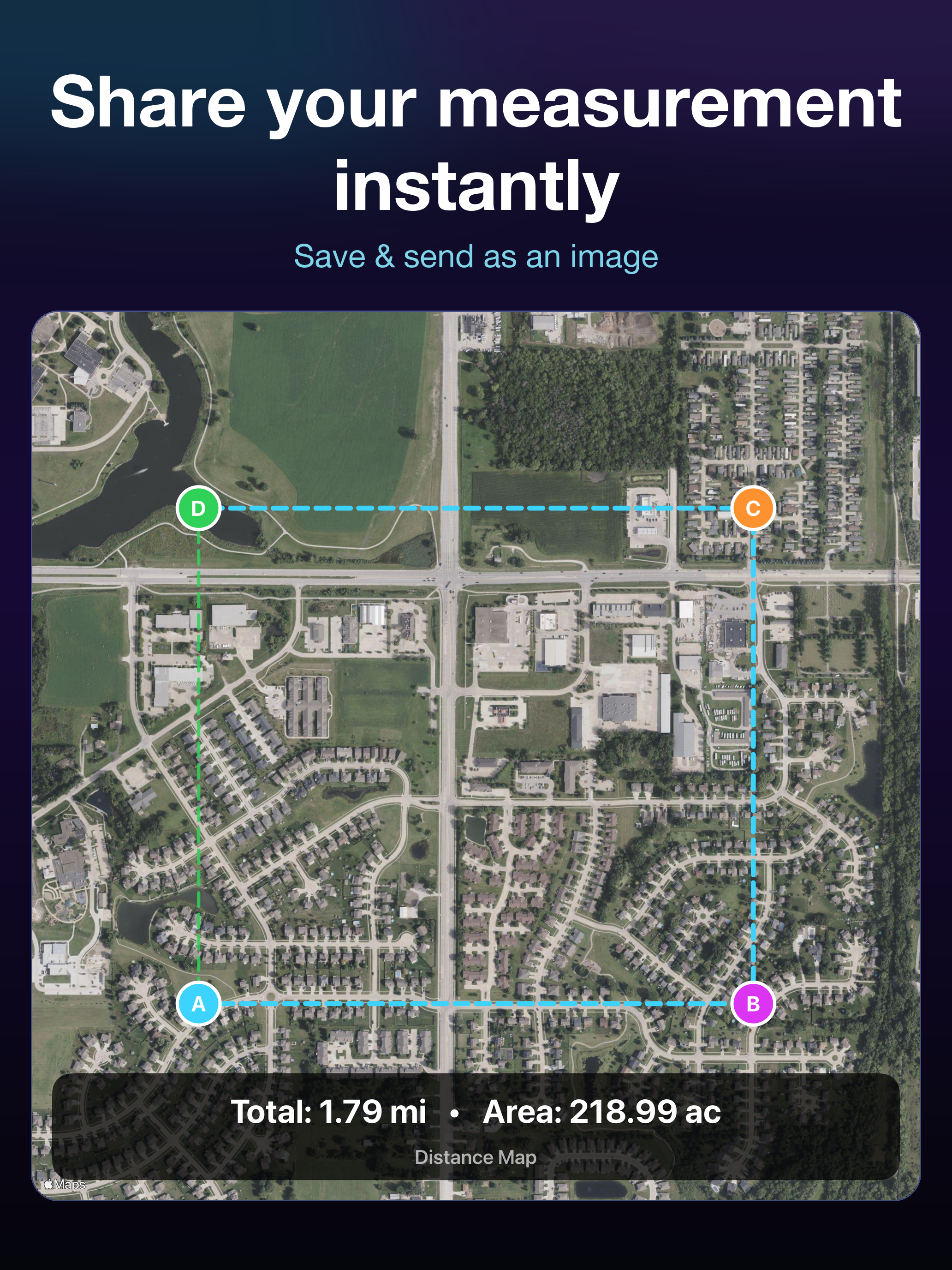 Distance Map - Area Measure screenshot 10
