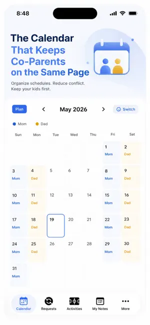 Custody Calendar Co Parent App screenshot 1