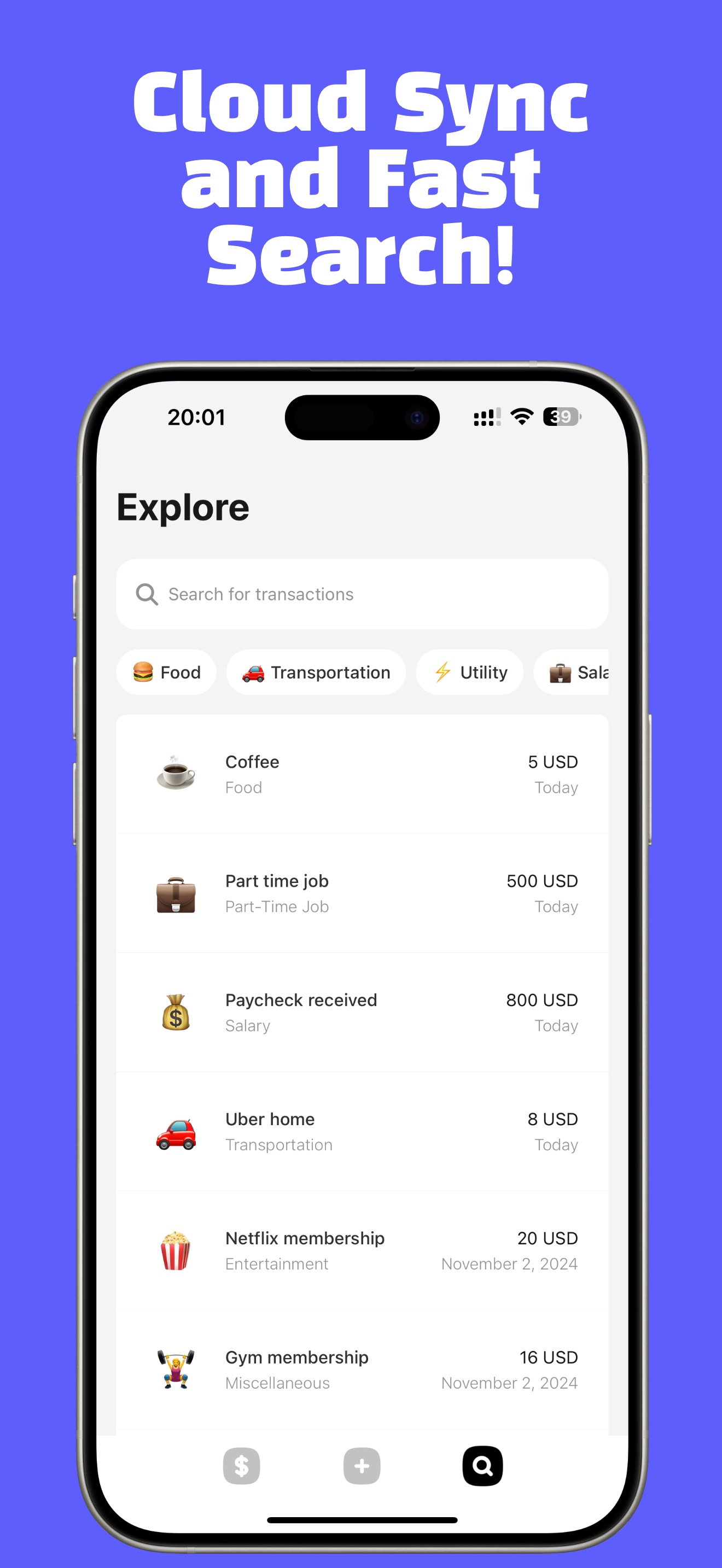 Mnyify - Free Money Tracker