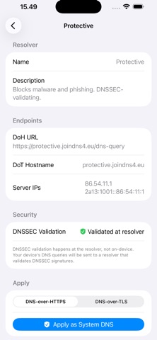 DNSSEC screenshot