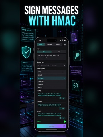 Calculadora Hash: MD5 SHA256 iPad screenshot 6