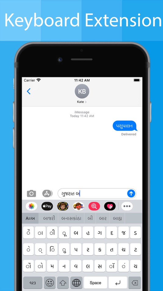 #6. Gujarati Keyboard - Translator (iOS) Podle: Piyush Parsaniya