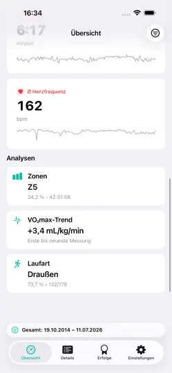 Screenshot von PaceLens auf dem iPhone 2