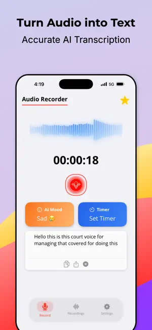 AI Audio Recorder & Memos screenshot 2