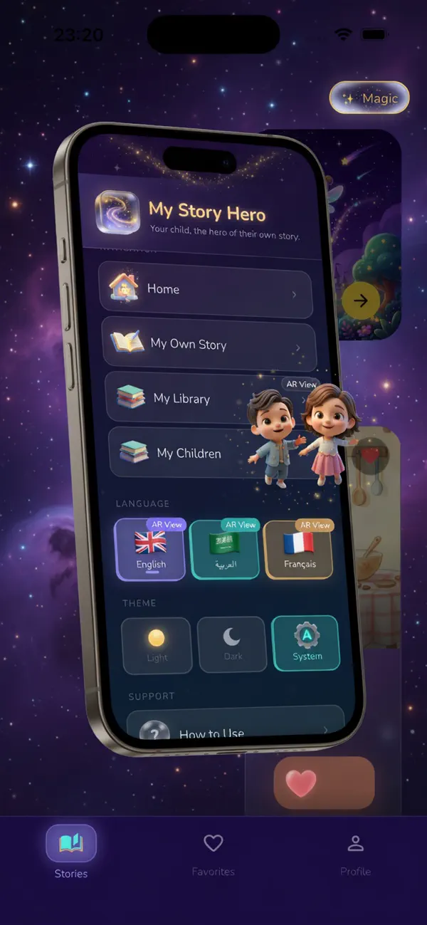 Screenshot #1 pour My Story Hero: Contes Enfants