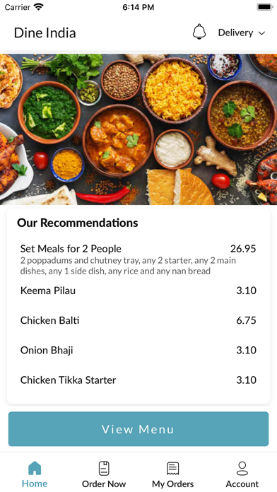 Dine India Crewe Screenshot