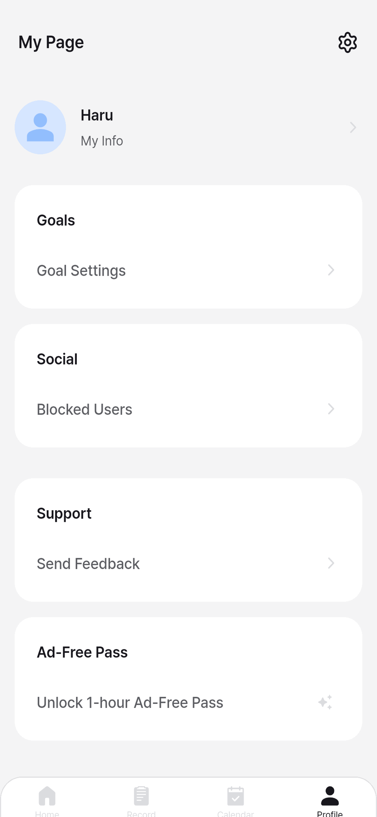 Blueshot: Routine Tracker