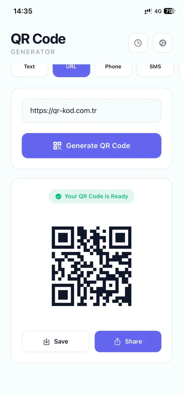 #1. QR Code Maker TR (iOS) By: UGUR BICAK