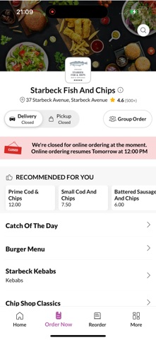 Starbeck Fish And Chips. screenshot