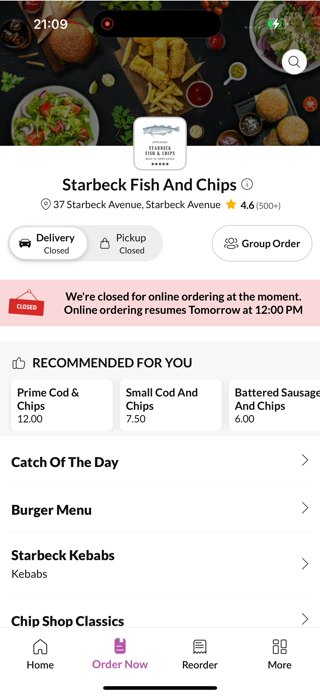 Starbeck Fish And Chips. Screenshot 2 of 4