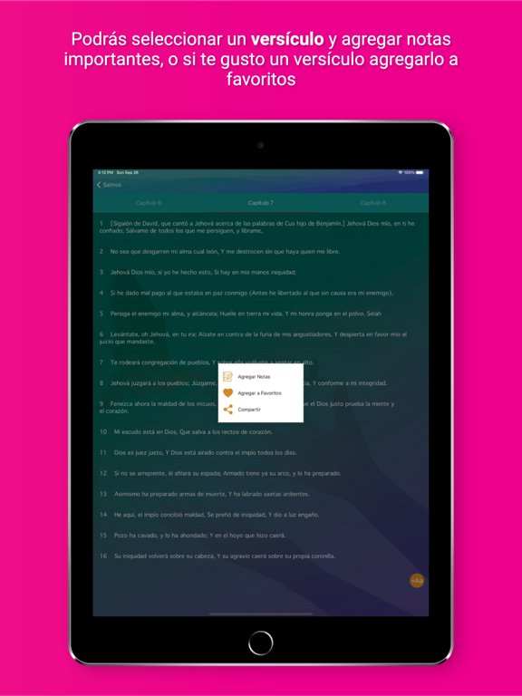 Biblia Hablada en Audio iPad screenshot 7 - Lifestyle app