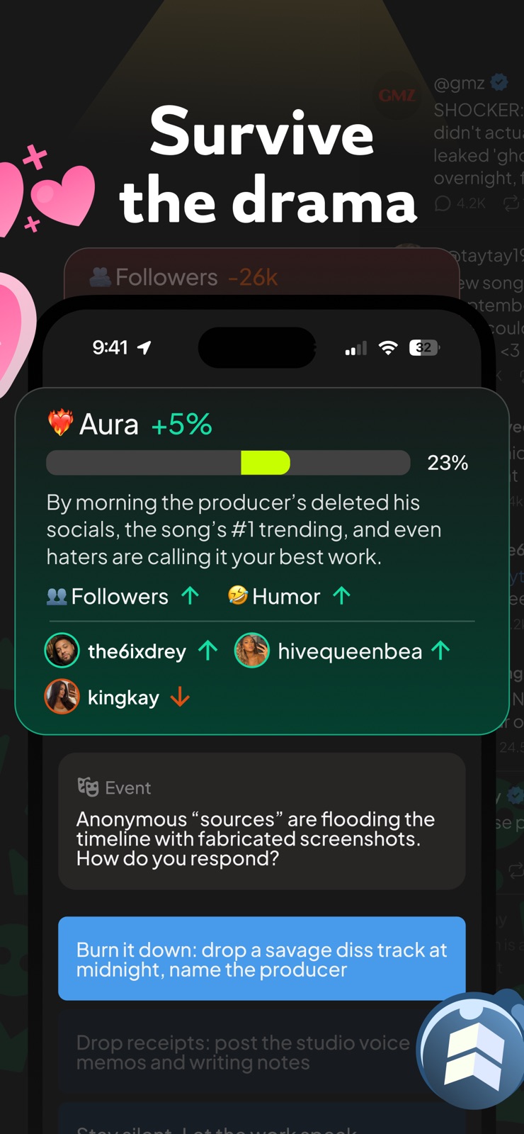 status - sims but social media iphone screenshot 2