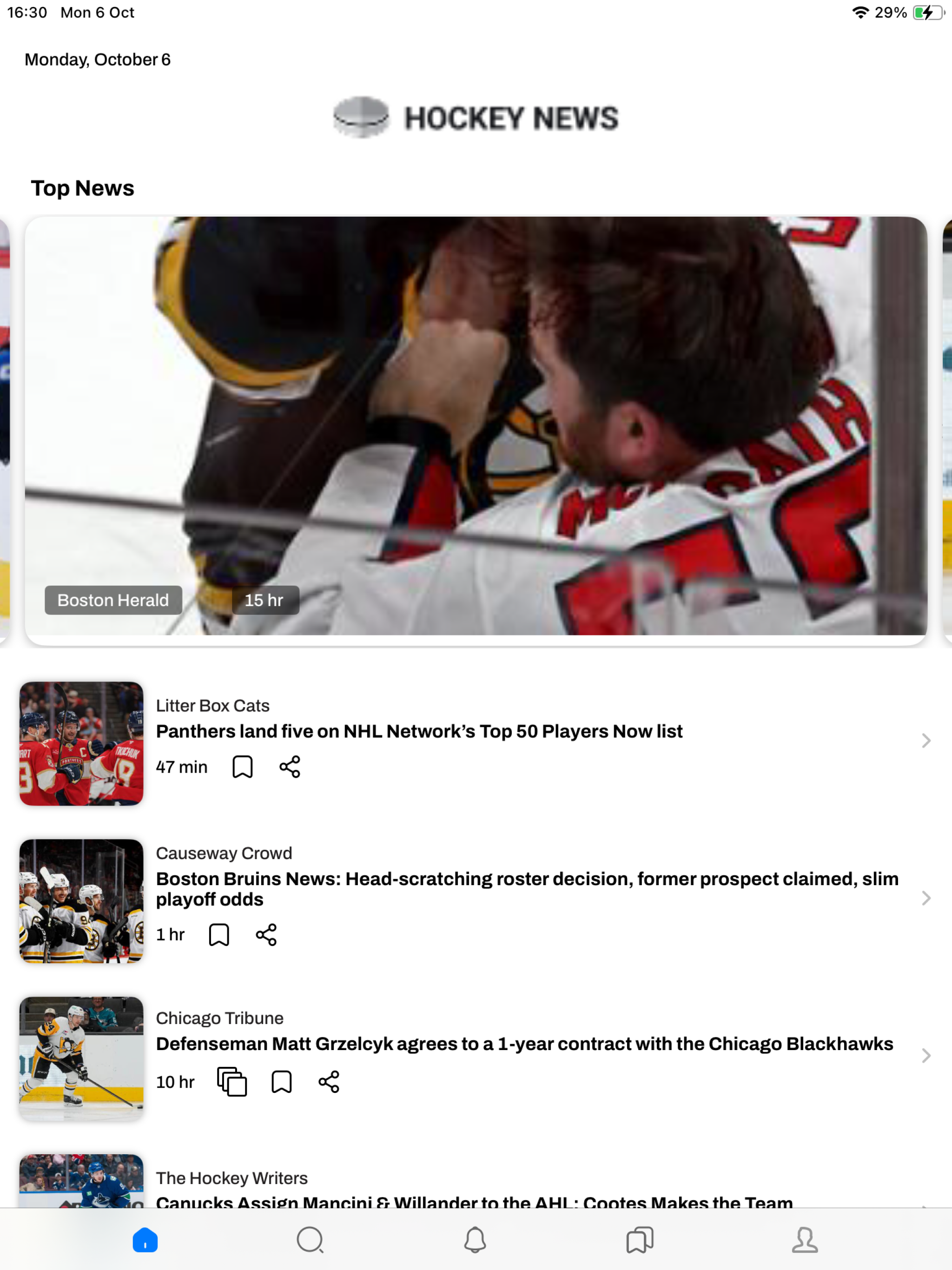 Hockey News, Scores & Videos