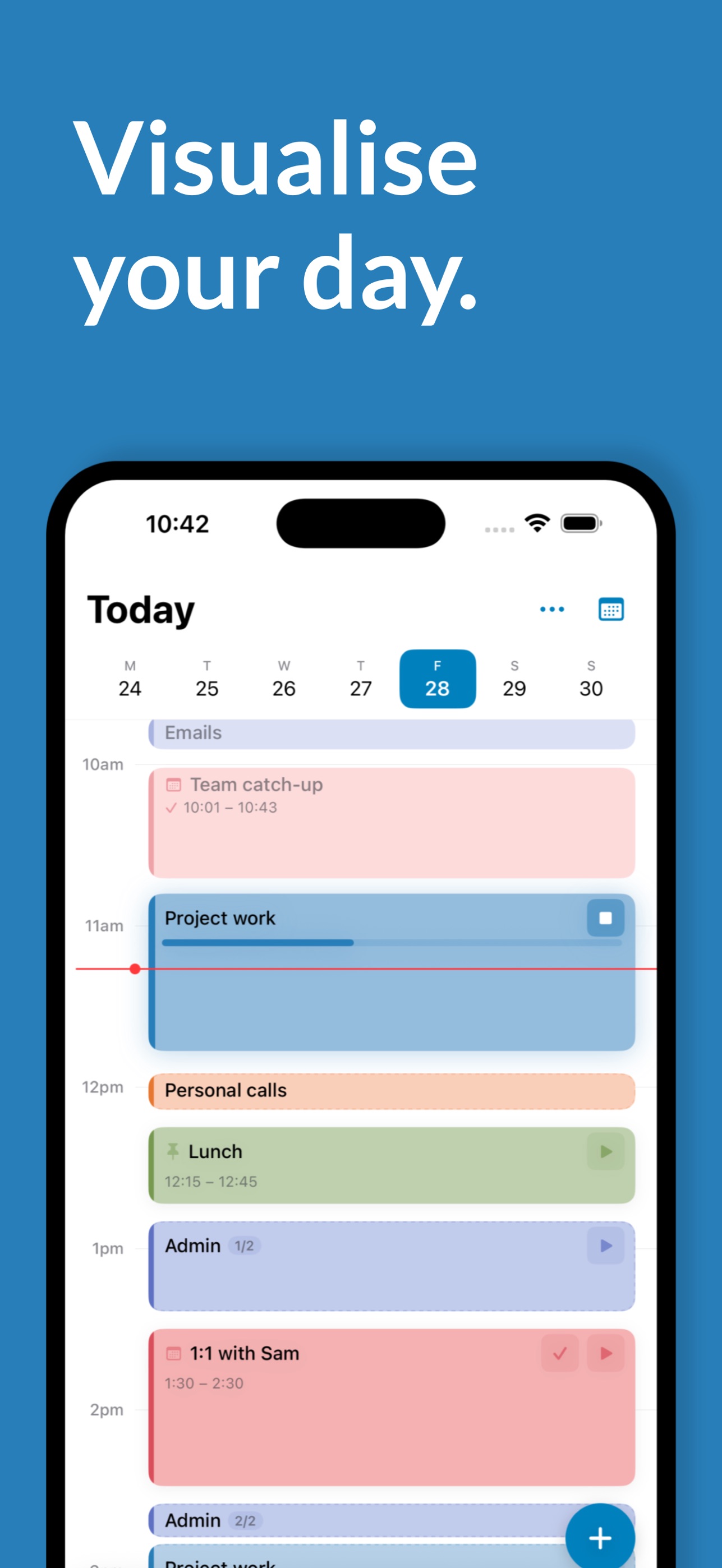 Screenshot 1 of Anchor: Timeblock Planner
