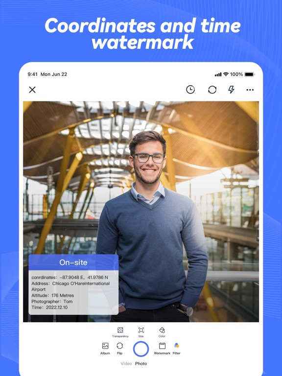 Timestamp Camera-Geo watermark