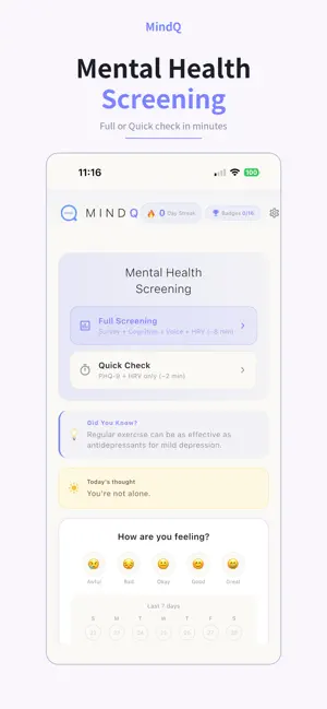 MindQ - Mood & Wellness screenshot 2
