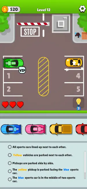 Parking Lot - Logic Puzzle screenshot 2
