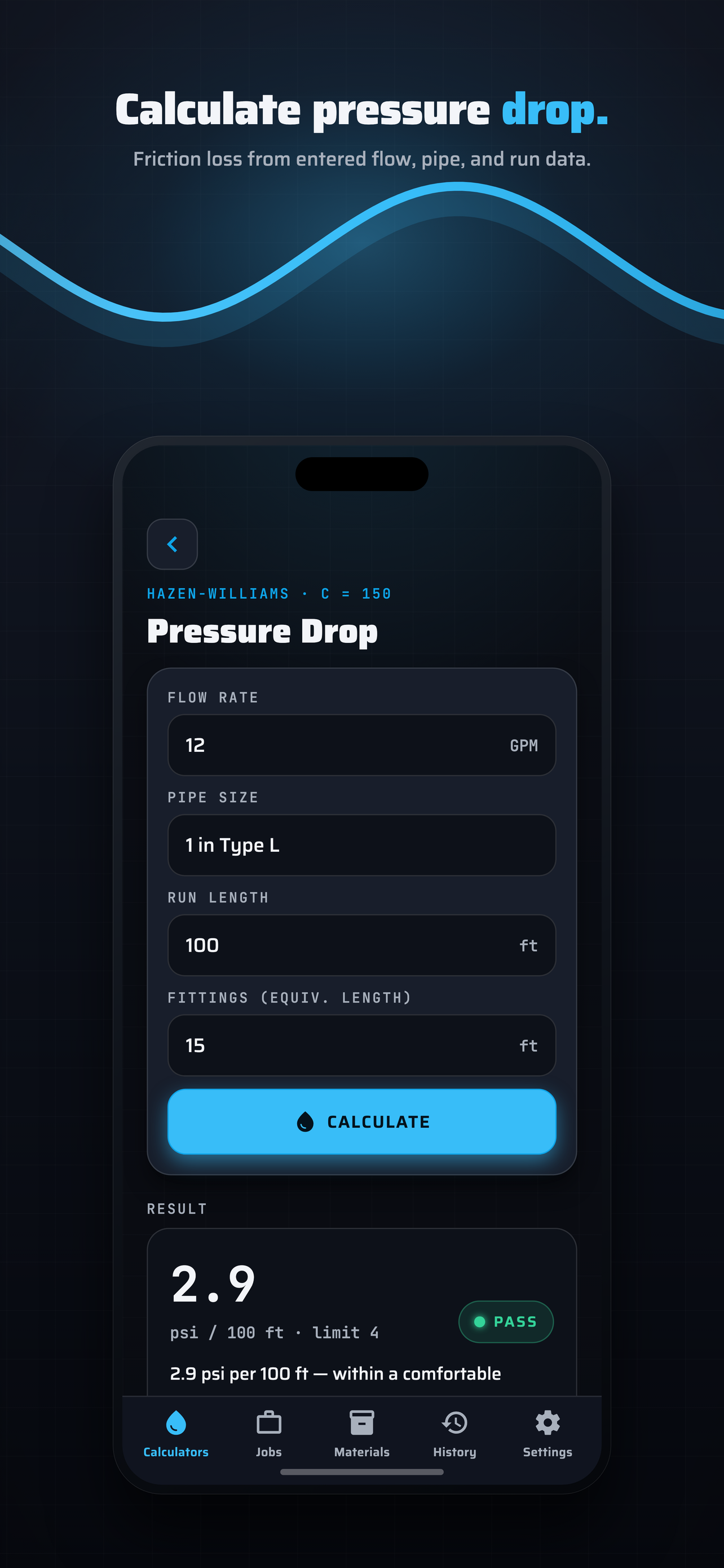 BaseCalc Plumbing Calculator screenshot 3