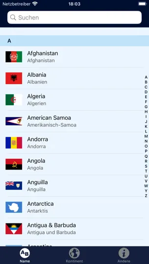 Screenshot von FlagDict: Flaggen Der Welt auf dem iPhone 1