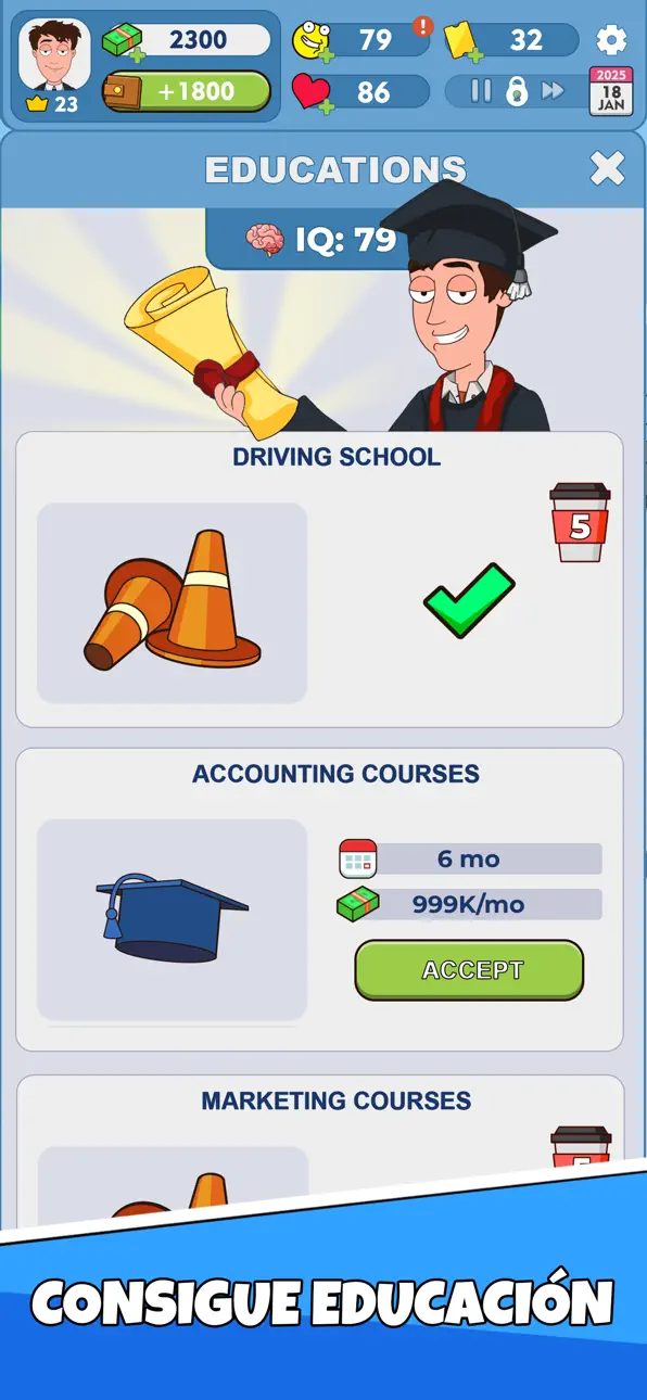 Idle Guy: Life Simulator Games iOS Mod IPA screenshot 5 - iOS game interface