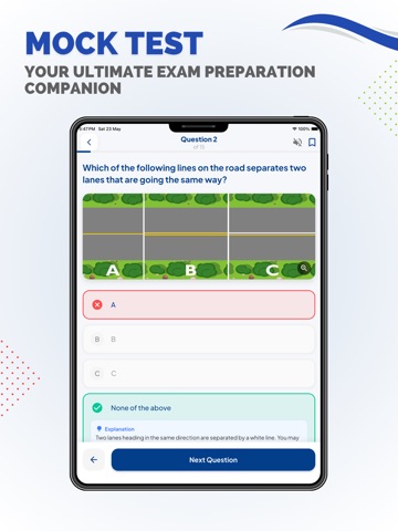 Michigan SOS Driving Test Prep iPad screenshot