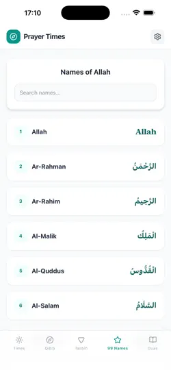 Prayer Times Geographical iPhone Ekran Görüntüsü 5