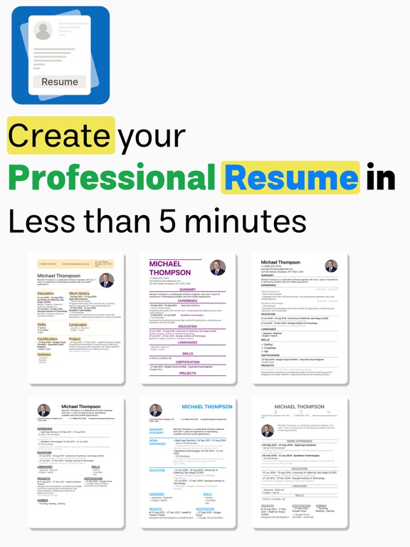 Make CV : Create Resume