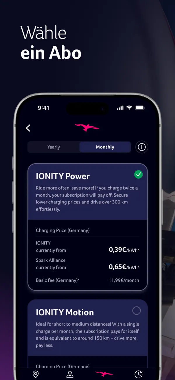 IONITY iPhone App Screenshot 7 – Navigation