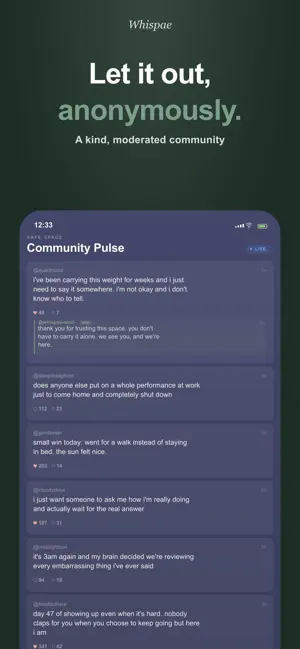 Whispae - Safe Space to Vent screenshot 3