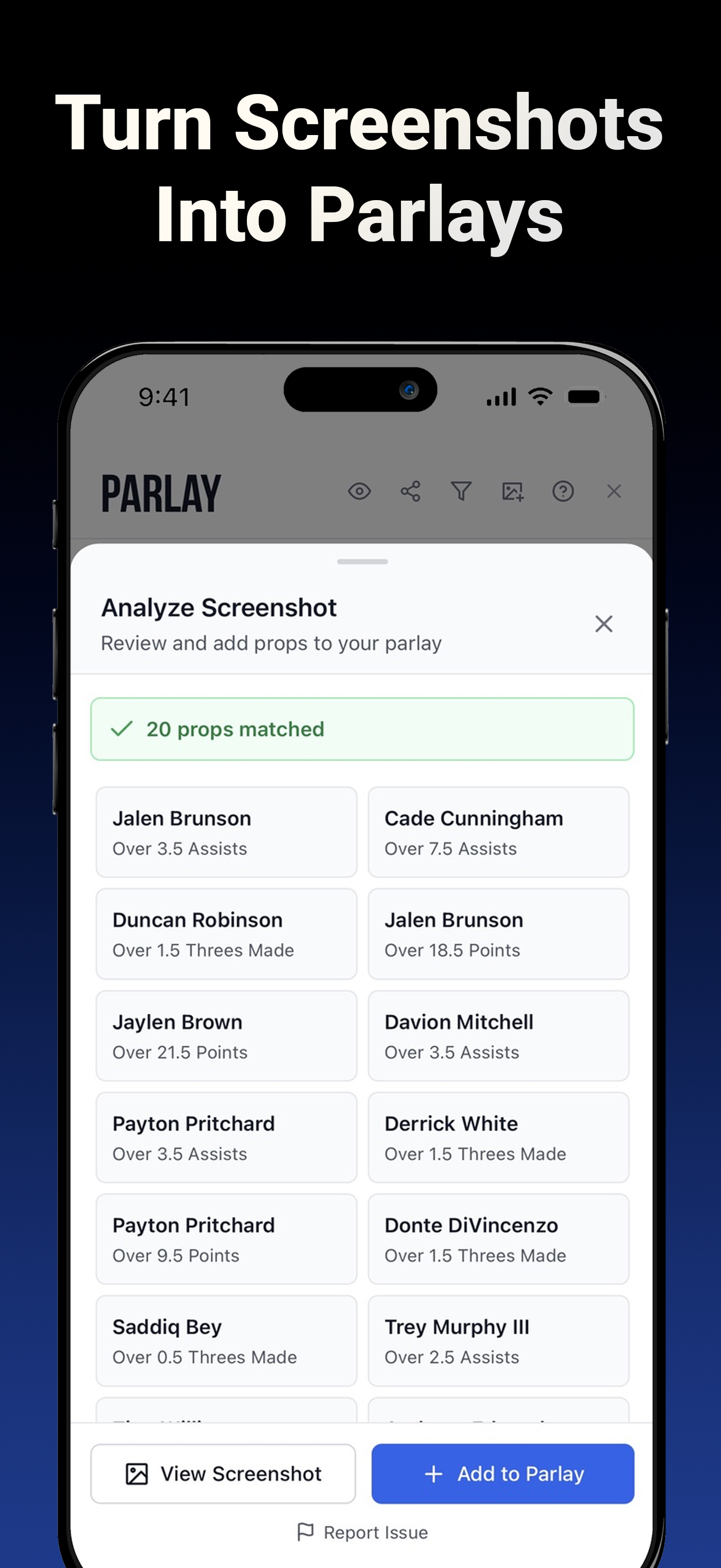 Parlay Analyzer: Player Props screenshot 6