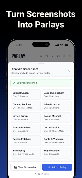 Parlay Analyzer: Player Props Screenshot 6 of 8