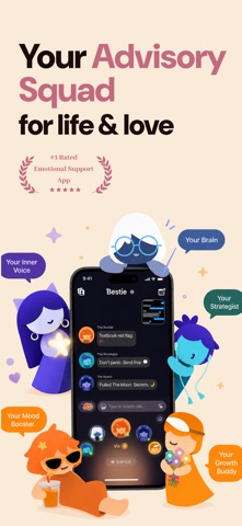 Bestie AI: Vent, Heal, Love iPhone screenshot