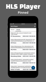 HLS Player - M3U8 Streamer screenshot