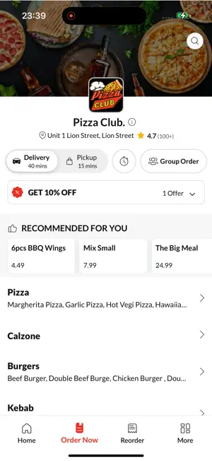 Pizza Club. screenshot 2