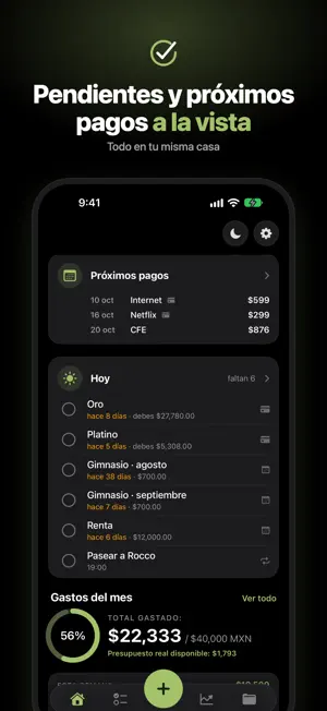 Palomea: gastos y tarjetas screenshot 1