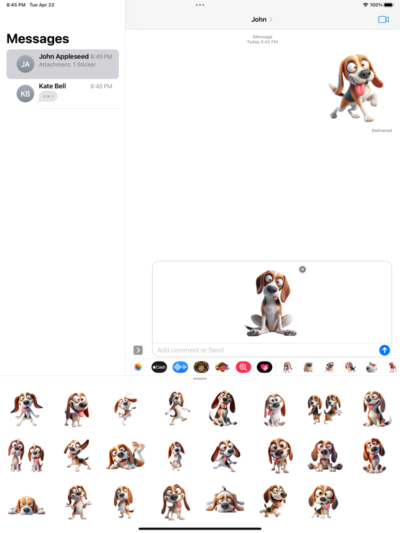 Screenshot #5 pour Goofy Beagle Stickers