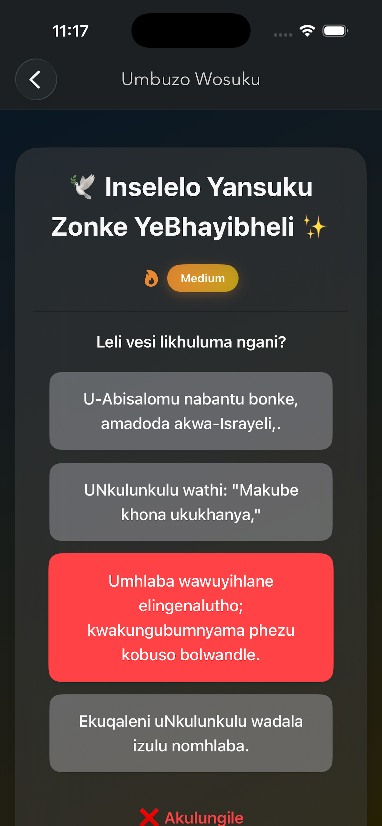 Zulu - English Bible (Offline)