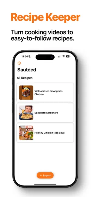 Recipe Keeper: Sautéed screenshot 1