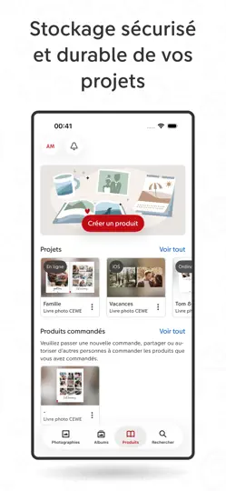 Capture d'écran de CEWE MyPhotos sur iPhone 5