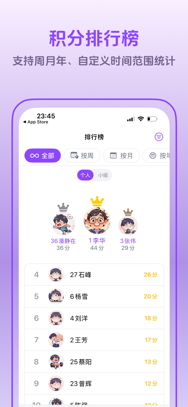 班级小红花 - 轻松管理班级积分，查看积分排行榜 screenshot 4
