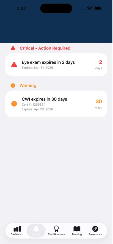 My Certification Tracker screenshot 4