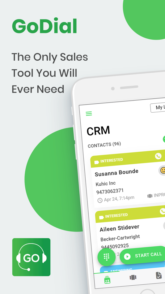 #1. GoDial - Auto Call Dialer CRM (iOS) 由: AVIFA INFOTECH PRIVATE LIMITED