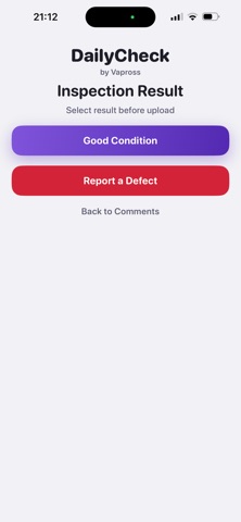 DailyCheck Driver iPhone screenshot