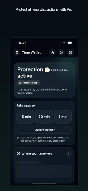 Time Wallet: Focus screenshot 4