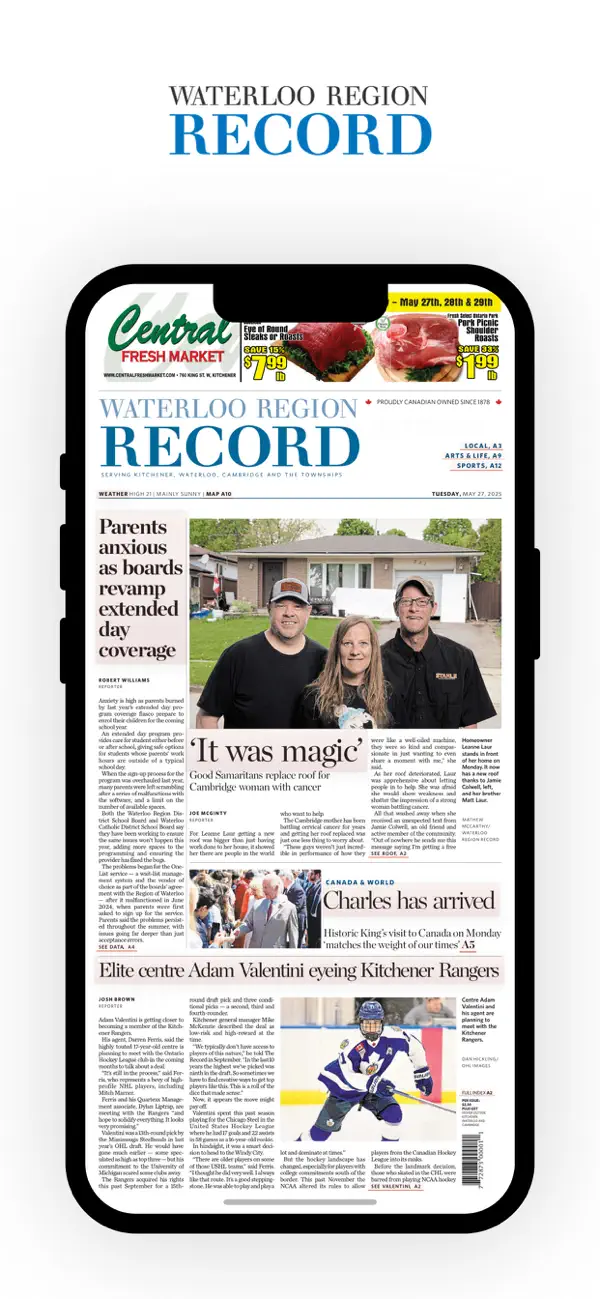 Screenshot #2 pour Waterloo Region Record epaper