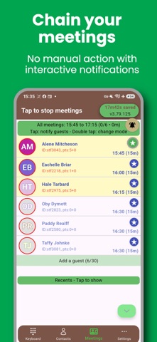 Automatic calls 1on1: TALKTIME Screenshot 1 of 5