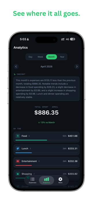 Gastos Spending Tracker Screenshot 5 of 6