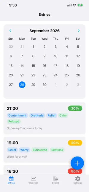 Stress Diary: Stress Tracker screenshot 1